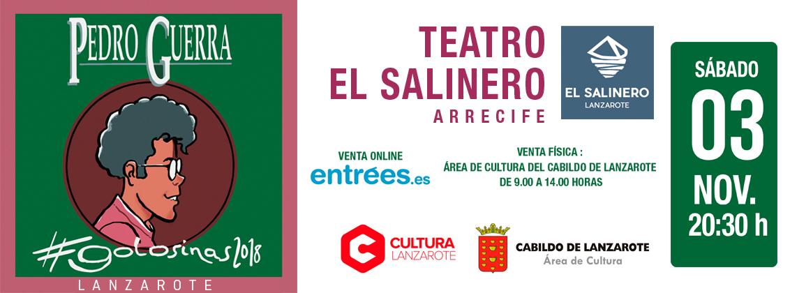 Pedro Guerra inicia la gira “Golosinas 2018” en el Archipiélago el 2 de noviembre