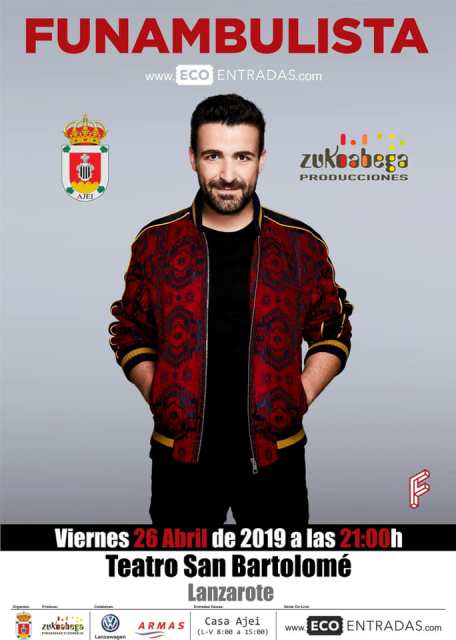 Funambulista confirma actuación en Lanzarote para abril del 2019 en su gira presentación del nuevo disco