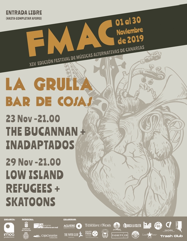 FMAC - Concierto de Inadaptados Lanzarote y The Bucannan
